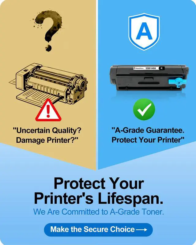 Alt view image 2 of 7 - 55B1H00 High Capacity Compatible Black Toner Cartridge Replacement for Lexmark MS331dn MS431dn MS431dw MX331adn MX431adn MX431adw MX432adwe MS331 MS431 MX331 MX431 MX432 Printers (1-Pack)