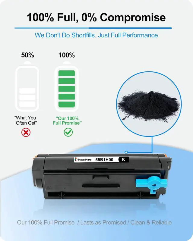 Alt view image 3 of 7 - 55B1H00 High Capacity Compatible Black Toner Cartridge Replacement for Lexmark MS331dn MS431dn MS431dw MX331adn MX431adn MX431adw MX432adwe MS331 MS431 MX331 MX431 MX432 Printers (1-Pack)
