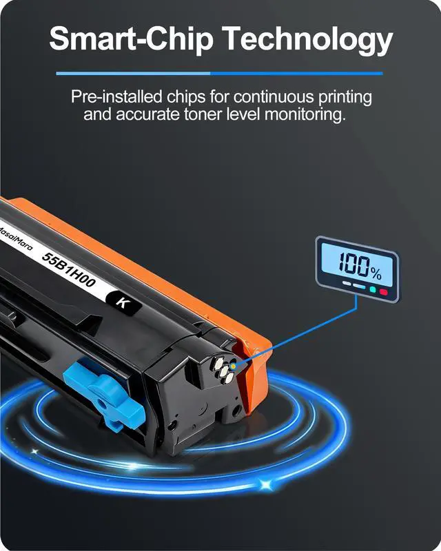 Alt view image 7 of 7 - 55B1H00 High Capacity Compatible Black Toner Cartridge Replacement for Lexmark MS331dn MS431dn MS431dw MX331adn MX431adn MX431adw MX432adwe MS331 MS431 MX331 MX431 MX432 Printers (1-Pack)