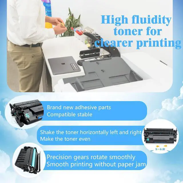 Alt view image 4 of 5 - W9008 W9008MC Black Toner Cartridge | Compatible with W9008MC Toner use for Managed E50145dn Flow MFP E52645c MFP E52645dn Priners