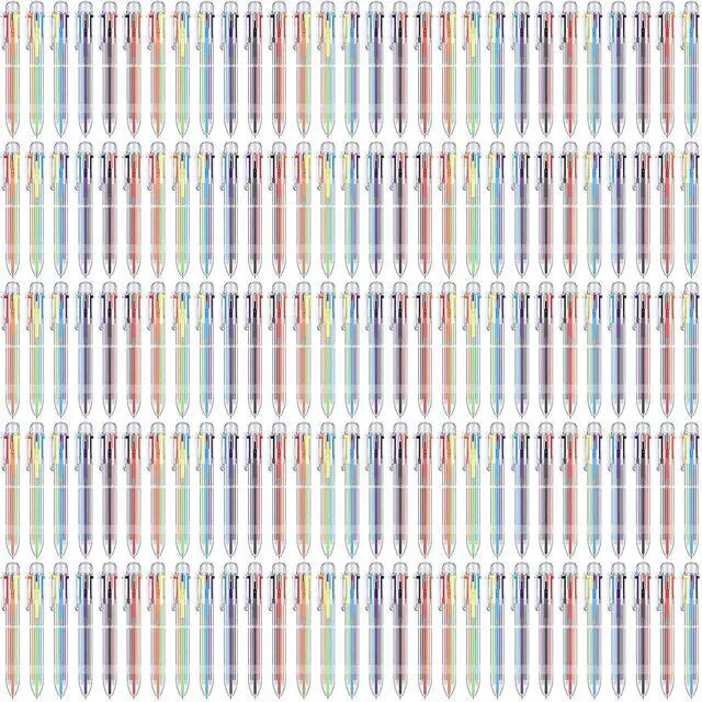 Main image of 240 Pack Multicolor Ballpoint Pens 0.5mm 6-in-1 Colored Retractable Ballpoint Pens Multi Colored Ink Rainbow Pen for Nurses Gel Ink Nurse Pen for Office Teacher Gifts