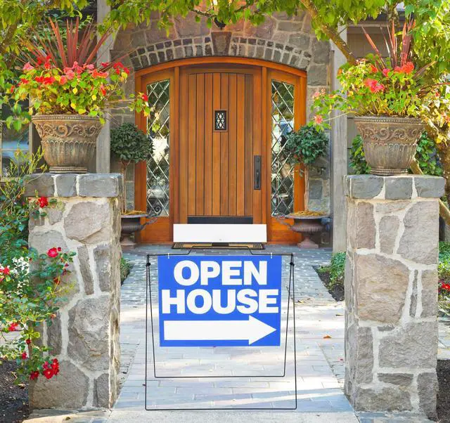Alt view image 7 of 7 - 5 Pack 32" x 28" Open House Signs, A Frame Stand, Blue | A Frame Open House Sign,For Real Estate, House Yard Street Sidewalk