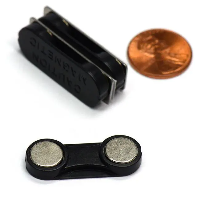 Alt view image 4 of 6 - Name Badge Magnets - 100 Sets of 2MAG-3 Magnetic Name Tag Attachment for Badge Makers or DIY Project Made of Strong Neodymium Magnets BM-2MAG-3