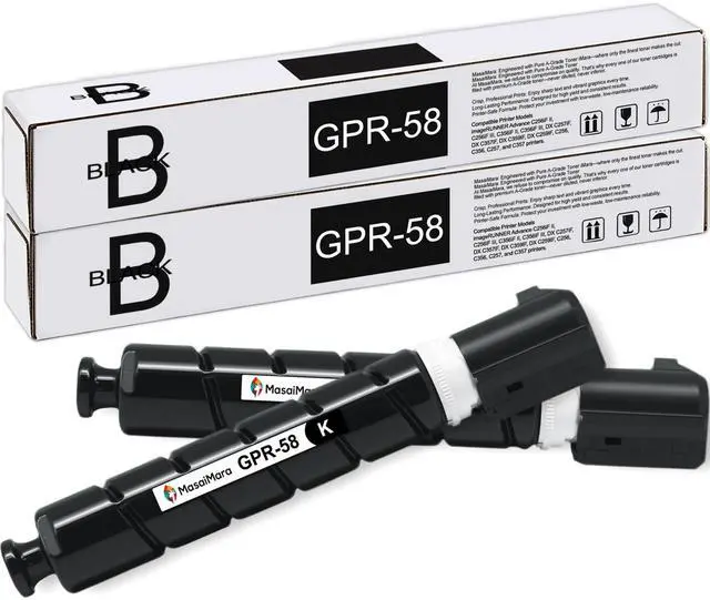Main image of High Capacity 23000 Pages | GPR-58 GPR58 Toner Cartridge for Canon ImageRunner Advance iR-ADV C256 C256iF C356 C356iF DX C257 C257iF C357 C357iF DX-C359IF DX-C259IF Printers (Black 2-Pack)