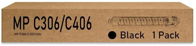 Main image of Remanufactured MP C306 Toner Cartridge Replacement for Ricoh MPC306 MPC307 MPC406 MPC407 for MP C306 MP C307 MP C406 MP C407 Printer,1 Black
