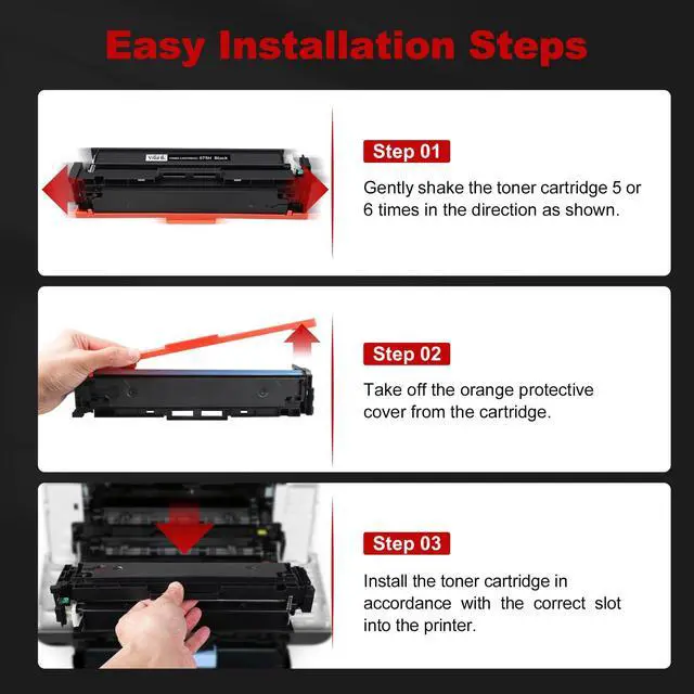 Alt view image 4 of 6 - 075H 075 Toner Cartridge Black Replacement for Canon 075H LBP646Cdw 1 Pack | Compatible for Canon 075 075H Color imageCLASS LBP646Cdw LBP647Cdw MF662Cdw MF663Cdw MF665Cdw LBP640C MF660C Series Printer