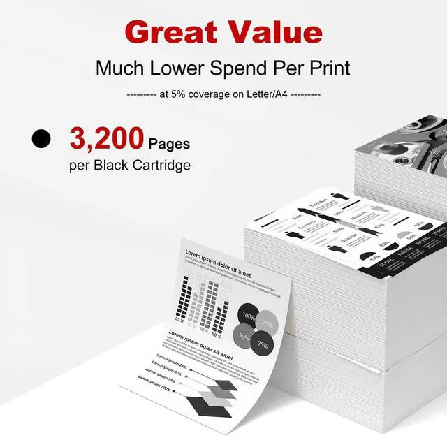 Alt view image 3 of 6 - 075H 075 Toner Cartridge Black Replacement for Canon 075H LBP646Cdw 1 Pack | Compatible for Canon 075 075H Color imageCLASS LBP646Cdw LBP647Cdw MF662Cdw MF663Cdw MF665Cdw LBP640C MF660C Series Printer