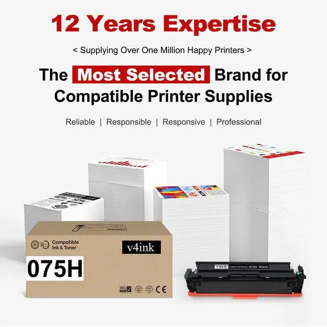 Alt view image 6 of 6 - 075H 075 Toner Cartridge Black Replacement for Canon 075H LBP646Cdw 1 Pack | Compatible for Canon 075 075H Color imageCLASS LBP646Cdw LBP647Cdw MF662Cdw MF663Cdw MF665Cdw LBP640C MF660C Series Printer