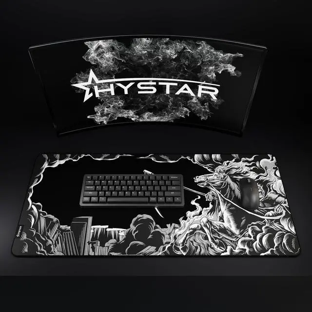 Alt view image 6 of 7 - ® Extended Gaming Mouse Pad | XXXL 45" x 20" | 5mm Thick, Waterproof Surface, Smooth Polyester Fabric, and Natural Rubber Base | Death