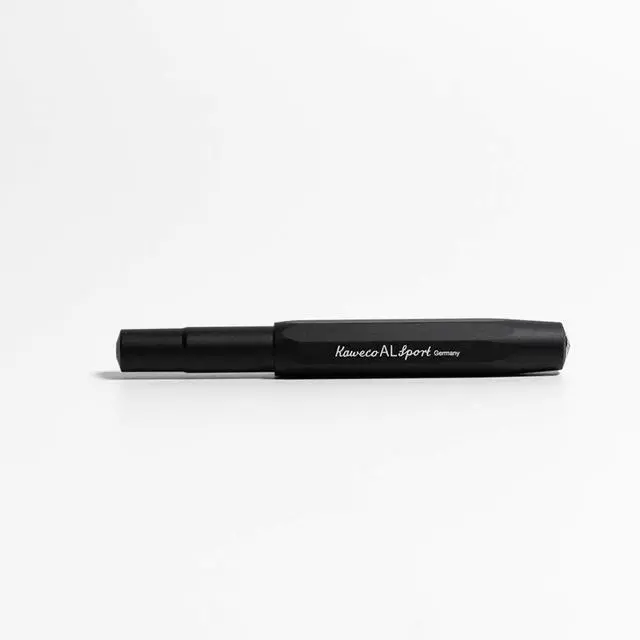 Alt view image 5 of 7 - AL Sport Fountain Pen Black, Fine Nib Sport Octagonal Clip Chrome