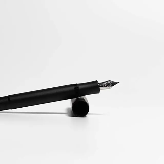 Alt view image 7 of 7 - AL Sport Fountain Pen Black, Fine Nib Sport Octagonal Clip Chrome