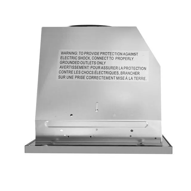 Alt view image 3 of 7 - 30 in. Lumin Collection 380 CFM Ducted Insert Range Hood, LED, Stainless | COS-30IRHP Push Button Controls, 3 Fan Speeds, Permanent Dishwasher-Safe Baffle Filters, Backdraft Damper