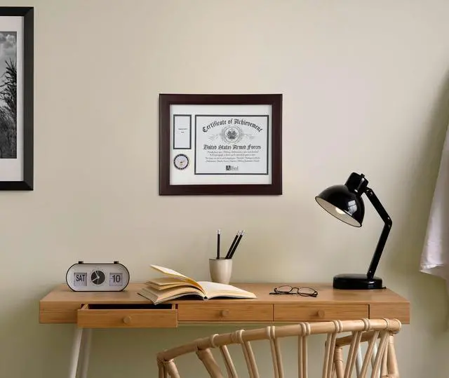 Alt view image 5 of 6 - Allied Frame US Navy Medal and Award Certificate Frame - 8 x 10 Opening