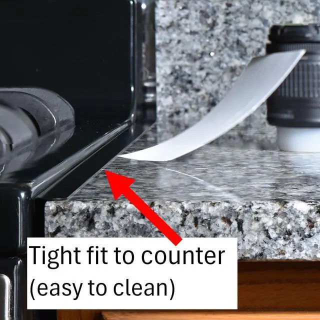 Alt view image 3 of 7 - Stove Gap Covers, 23.4", Black | Stainless Steel