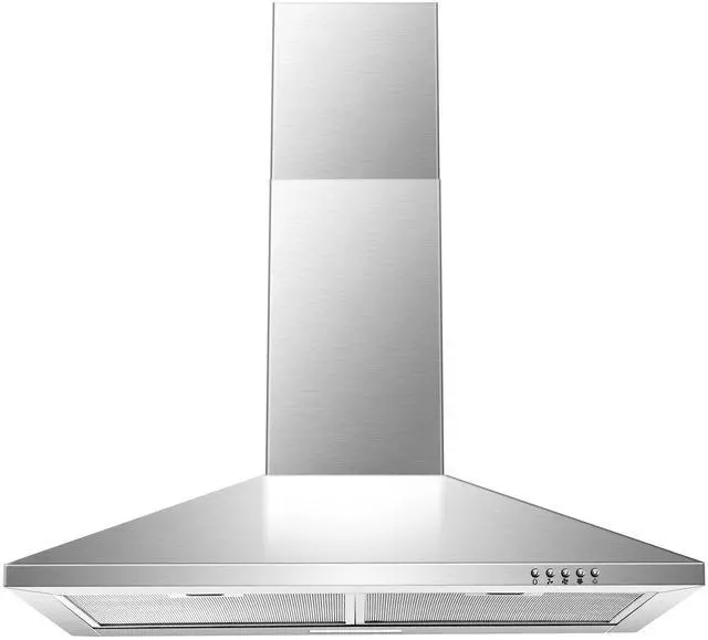 Main image of Range Hood 30 inch,Wall Mount Range Hood in Stainless Steel With Ducted/Ductless Convertible,Stove Vent Hood with Aluminum Filters,3 Speed Exhaust Fan,LED Light,Button Control