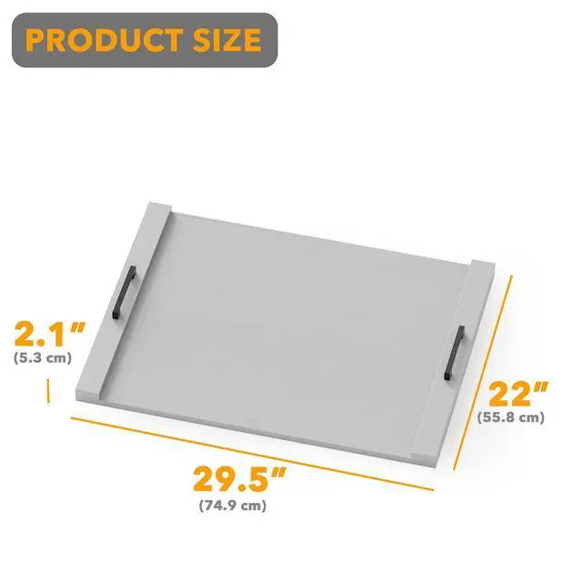 Alt view image 5 of 7 - Noodle Board Stove Kitchen Cover with Handles, Top Covers for Gas Burners and Electric Stove, Oven Decor Accessories Wood Tray for Countertop, Gray Bamboo