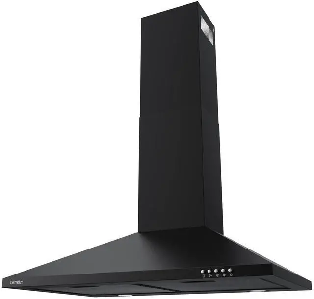 Main image of 30 Inch Wall Mount Range Hood, Black Kitchen Vent Hoods | Ducted/Ductless Convertible, Charcoal Filter Included, Versatile Kitchen Exhaust Vent