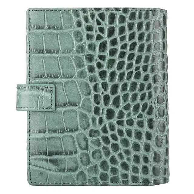 Alt view image 4 of 6 - Budget Binder,Leather Rings Planner, 6-Ring Pocket Organizer Notebook Cover (Croco-Green)