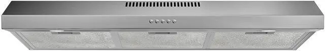 Main image of 36 Inch Under Cabinet Range Hood, Ducted/Ductless Convertible Kitchen Vent Hood with 3-Speed Exhaust Fan, 300 CFM, LED Lights, Stainless Steel Stove Hood for Kitchen