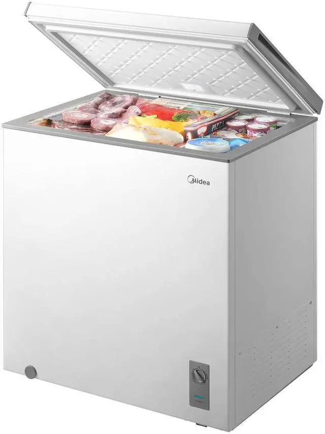 Main image of 7.0 Cu.ft Chest Freezer, Fridge Freezer Convertible with LED Light | Removable Basket, Adjustable Temperature, For Kitchen Apartment Office