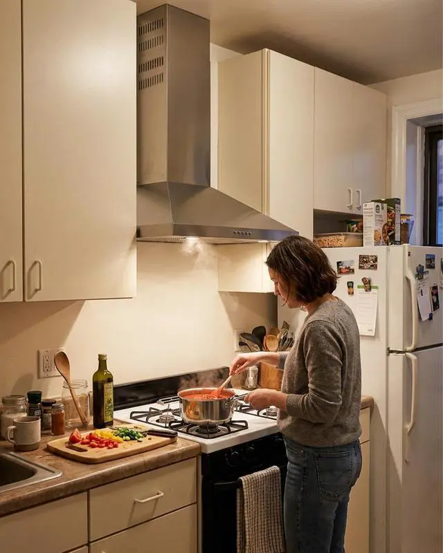Alt view image 7 of 7 - Range Hood 30inch Wall Mount - Ducted/Ductless Convertible | Stainless Steel Kitchen Vent Hood, Chimney Stove Hood with 3-Speed Exhaust Fan, 2 LED Light, 2 Metal Filter, Polished