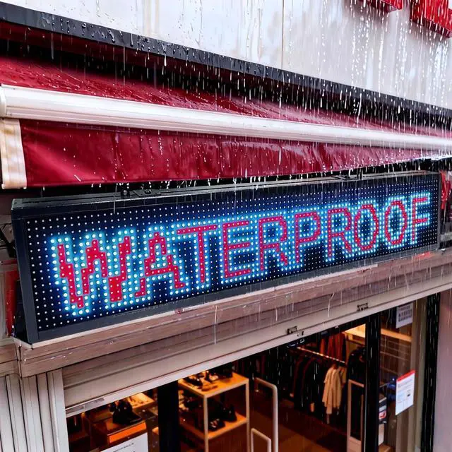 Alt view image 5 of 7 - Programmable Scrolling LED Signs WIFI Control for Businesse, P10 Outdoor Sign Custom Message Board Digita Display Advertising Screen, RGB Full Color High Brightness Led Signage 39"X8"