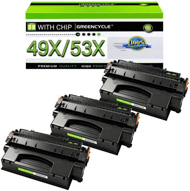 Main image of Q5949X Q7553X 1320 Toner Cartridge Compatible for HP 49X 53X | Q5949X Q7553X Works with Laserjet 1320n 1320nw 3390 3392 M2727nf P2015dn P2015 P2014 P2010 Series Printer (Black,3 Pack)