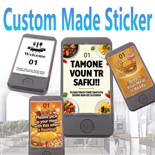 Alt view image 5 of 6 - Restaurant Buzzer System, Restaurant Waiting Pager, Pagers and Beepers, Set with Vibration,Flashing and Buzzer,Close Reminder,10 Guest Pagers for Food Truck,Church Nursery