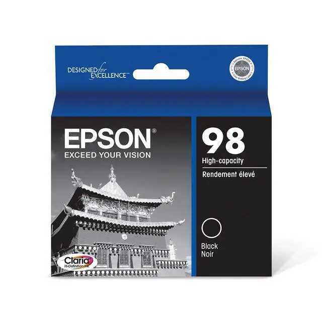 Alt view image 4 of 5 - T099 Claria Hi-Definition Ink Standard Capacity 5 Color Cartridge Combo & T098 Claria Hi-Definition Ink Standard Capacity Black Cartridge (T098120) for Select Artisan Printers