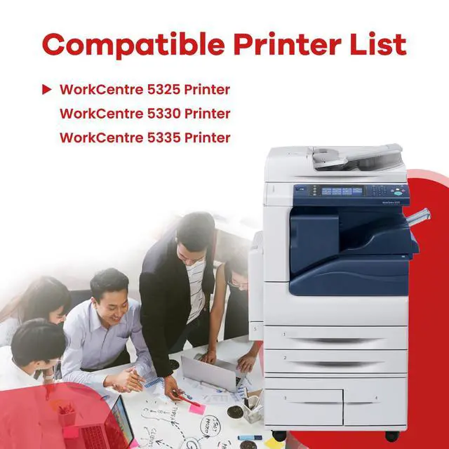 Alt view image 2 of 6 - WorkCentre 5325 5330 5335 Toner Cartridge Black 1-Pack 006R01159 Toner | WorkCentre 5325/5330/5335 Black Toner Cartridge 006R01158 Replacement for Xerox WorkCentre 5325 5330 5335 Printer