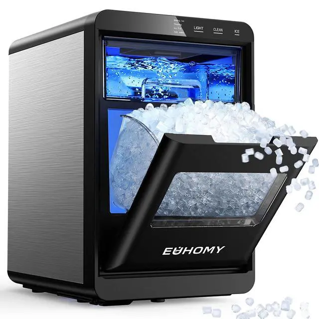 Main image of Nugget Ice Maker Countertop, 40Lbs/24H Pebble Ice Maker Machine, Self-Cleaning Countertop Sonic Ice Makers with Ice Scoop&Basket, Pellet Ice Maker Machine for Home/Kitchen/Office