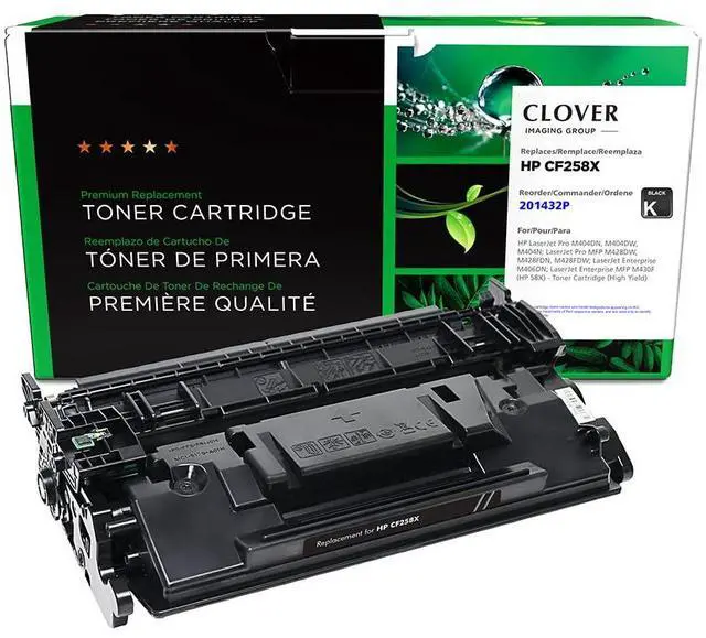 Main image of Remanufactured High Yield Toner Cartridge Replacement for HP CF258X (HP 58X) | Black