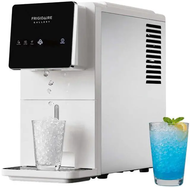 Main image of Countertop Crunchy Chewable Touchscreen Nugget Ice Maker, 33lbs per Day, Auto Self Cleaning, White