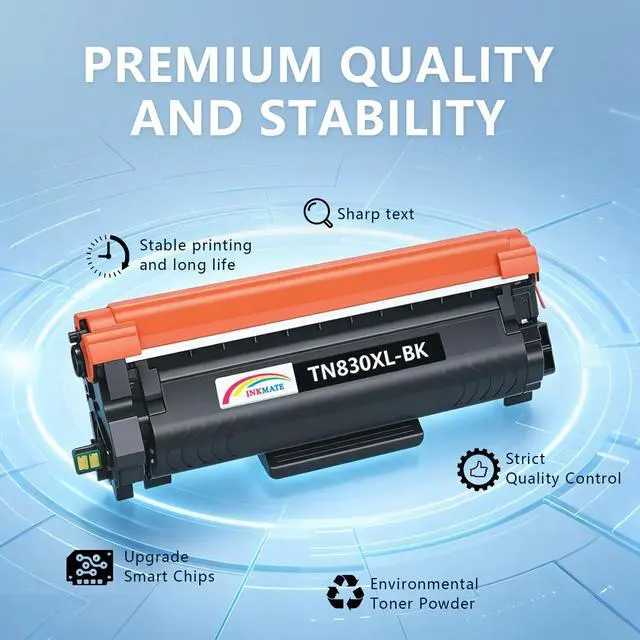 Alt view image 4 of 7 - TN830XL Black High Yield Toner Cartridge Replacement for Brother TN830 TN830XL/V/R Compatible with DCP-L2640DW HL-L2400D HL-L2405W HL-L2460DW HL-L2465DW MFC-L2820DW Laser Printer (2 Pack)