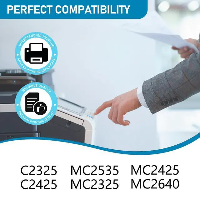 Alt view image 2 of 5 - C2325 C2425 Toner Cartridge Replacement for Lexmark C231HC0 C231HM0 C231HY0 C231HK0 Toner for Lexmark C2325 C2325dw C2425 C2425dw C2535 C2535dw MC2325adw MC2425adw MC2535adwe MC2640 MC2640adwe