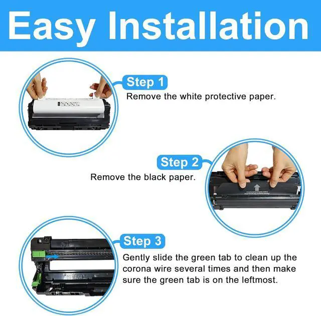 Alt view image 5 of 7 - DR221CL Drum Unit (Not Toner) Replacement for Brother DR221 DR-221 DR-221CL for MFC-9130CW MFC-9330CDW HL-3170CDW HL-3180CDW HL-3140CW MFC-9340CDW HL-3142CW HL-3150CDW DCP-9015CDW Printer (4-Pack)