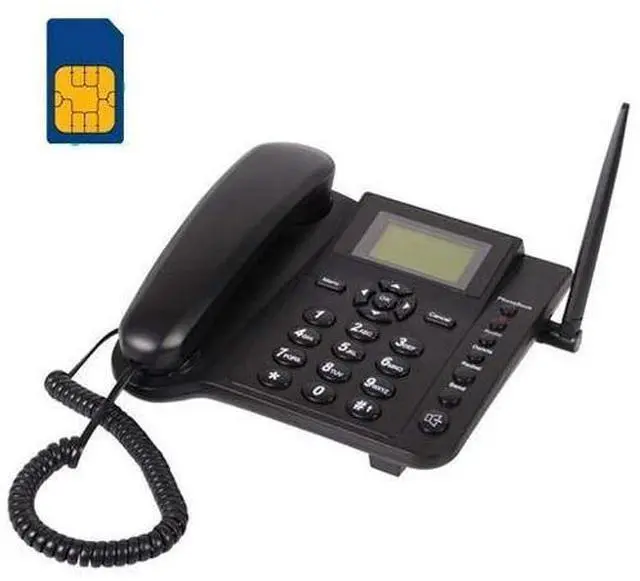 Main image of 2.4'' Wireless Quadband GSM Classic Desk Telephone Telephone handset for Business or Family (Especially for Older Folk) - Black