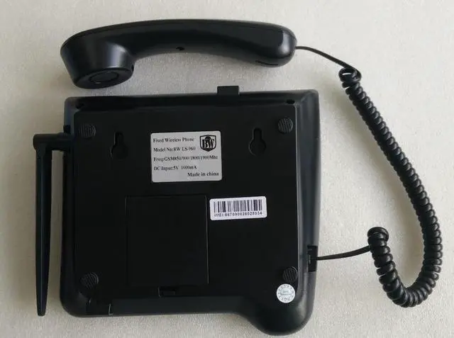 Alt view image 2 of 2 - 2.4'' Wireless Quadband GSM Classic Desk Telephone Telephone handset for Business or Family (Especially for Older Folk) - Black