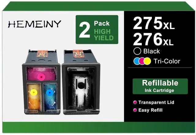 Main image of 275XL 276XL Refillable Ink Cartridges Compatible with Canon Pixma TR4720 TR4722 TR4700 TS3522 TS3520 TS3500 Printer
