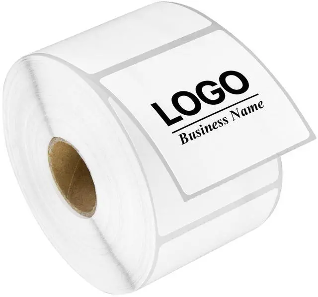 Main image of 2" x 2" Square Direct Thermal Label, 1" Core, 20 Rolls | 750/Roll, Compatible with Rollo & Zebra Desktop Printers, Multipurpose Candle QR Barcode Sticker, Adhesive & Perforated
