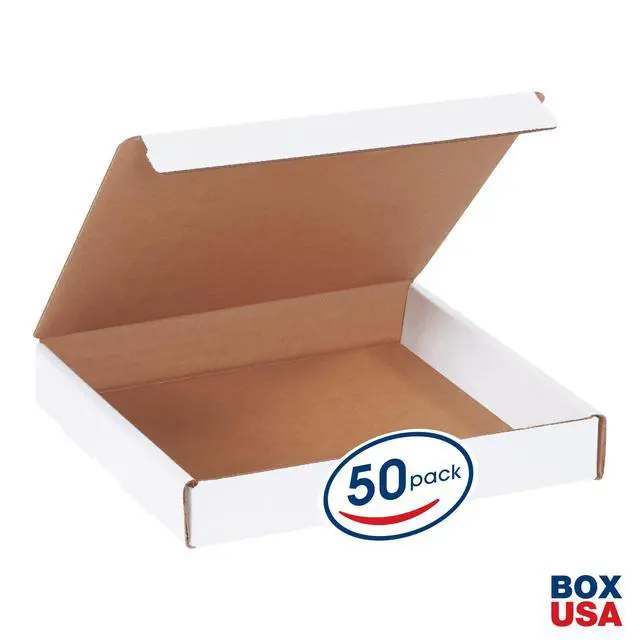 Alt view image 2 of 7 - BML881 Literature Mailers, 8" x 8" x 1 1/4", White (Pack of 50)