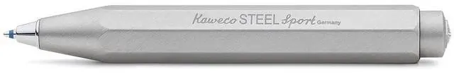 Main image of STEEL SPORT Ball Pen I Retractable Ballpoint Pen with Standard D1 Refills in a nostalgic Tin Box I Metal Ball Pen 10.5 cm