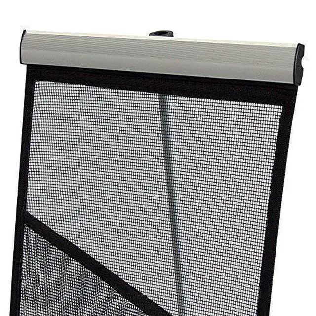 Alt view image 4 of 5 - Mesh Brochure Holder - 0.9ft x 4.6ft Portable Literature Stand with 4 Pockets & Carrying Bag, Collapsible Literature Rack For Businesses, Standing Brochure Holder, Vendor Booth Supplies