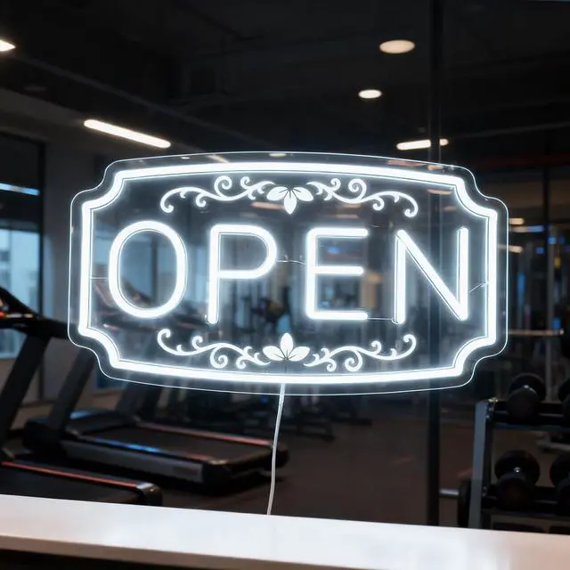 Main image of LED Neon Open Signs for Business Window Wall Door, Light Up Open Lights Sign for Bar Coffee Restaurant Barber Salon Club Retail Commercial Wall Decor