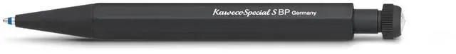 Main image of SPECIAL S Ball Pen Black Retractable Ballpoint Pen with a Standard D1 Refill in a Tin Box Aluminium Ball Pen 10.5 cm