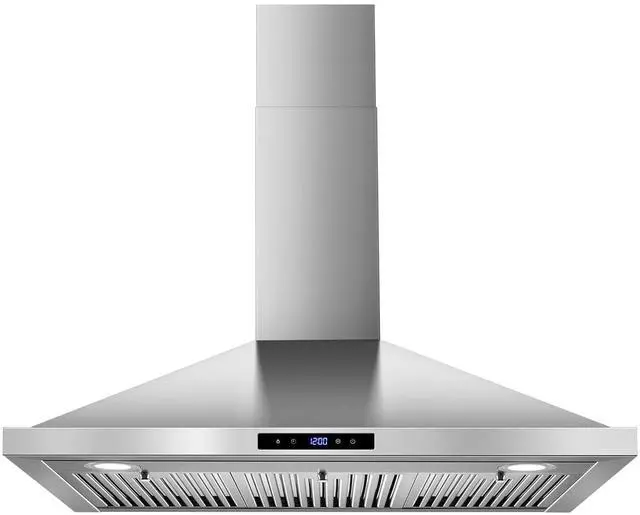 Main image of Range Hood 36 inch Wall Mount Kitchen Hood 700 CFM with Ducted/Ductless Convertible Duct, Touch Control, Permanent Filters, Stainless Steel, 3 Speed Exhaust Fan