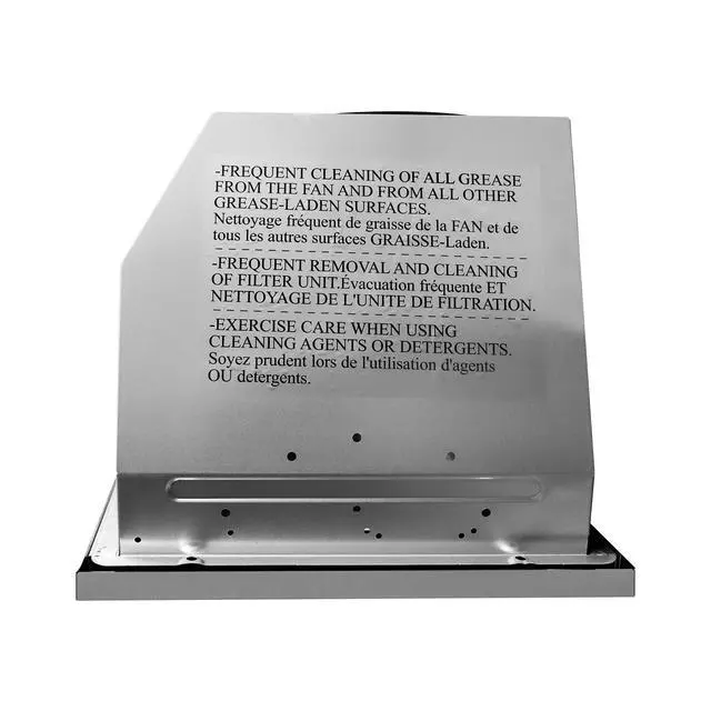Alt view image 3 of 7 - 36 in. Lumin Collection 380 CFM Ducted Insert Range Hood, LED, Stainless | COS-36IRHP Push Button Controls, 3 Fan Speeds, Permanent Dishwasher-Safe Baffle Filters, Backdraft Damper
