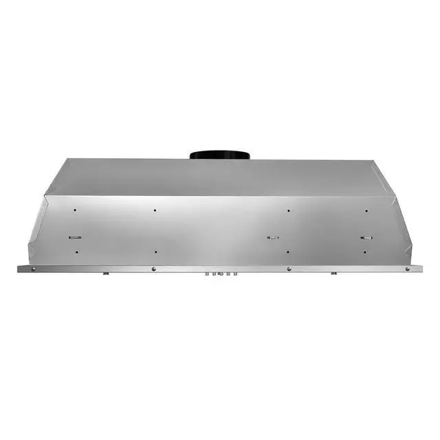 Alt view image 2 of 7 - 36 in. Lumin Collection 380 CFM Ducted Insert Range Hood, LED, Stainless | COS-36IRHP Push Button Controls, 3 Fan Speeds, Permanent Dishwasher-Safe Baffle Filters, Backdraft Damper