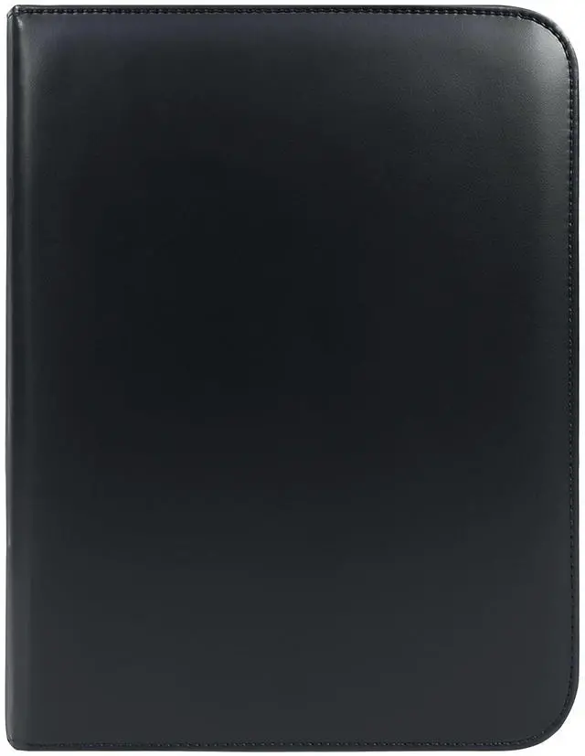 Main image of Leather Padfolio Leather Binder Portfolio for Men, Padfolio for Men & Women 100% Authentic Top-Grain Leather (Black)