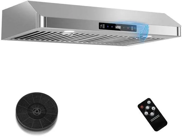 Main image of Under Cabinet Range Hood 30 inch,Stainless Steel Ducted/Ductless Range Hood with Touch/Gesture/Remote Control,700CFM & 3-Speed Kitchen Stove Vent Hood,Baffle Filters,3 Air Vents